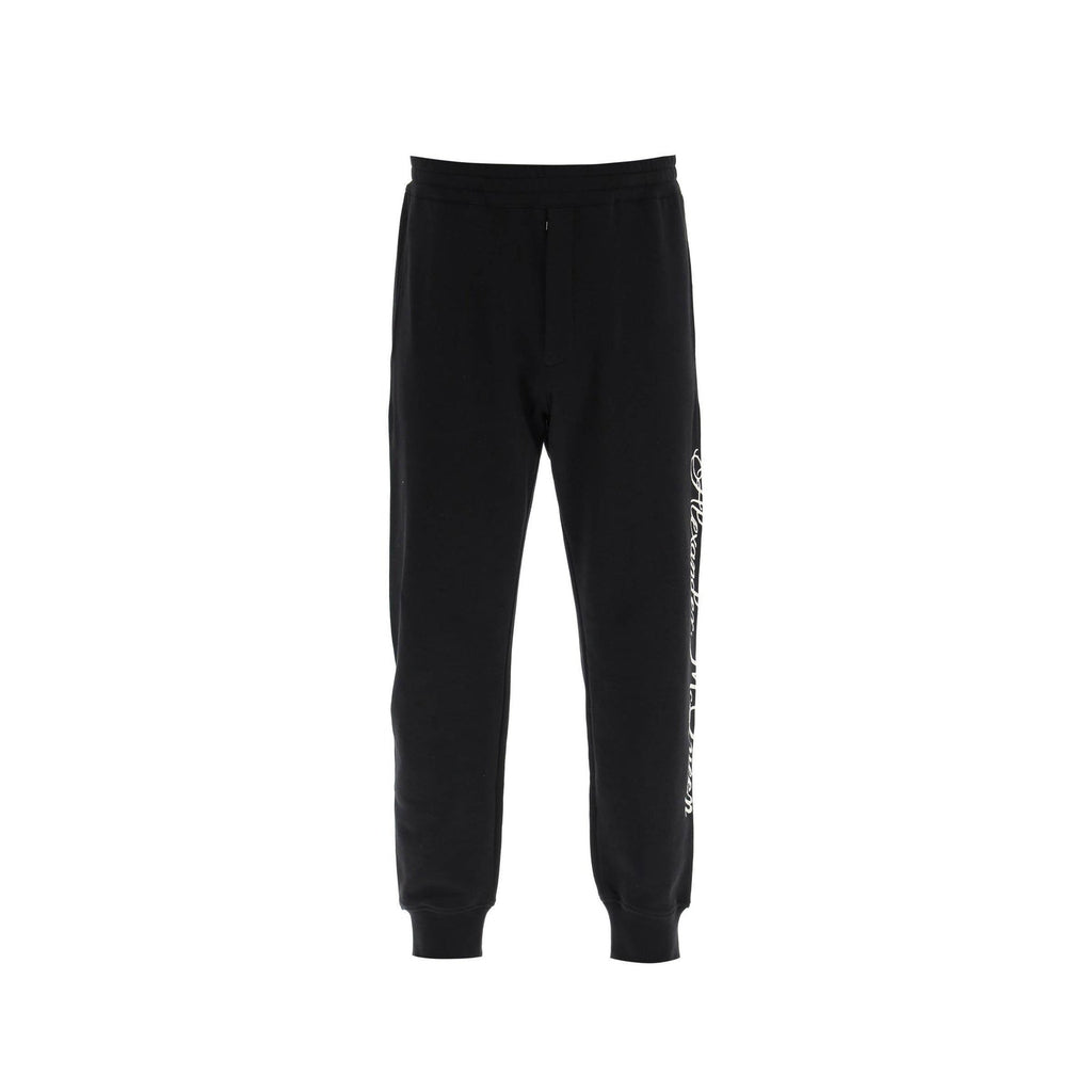 Alexander McQueen Logo Cotton Pants – Siebentaschen