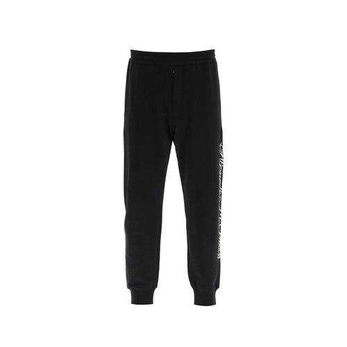 Alexander McQueen Logo Cotton Pants – Siebentaschen