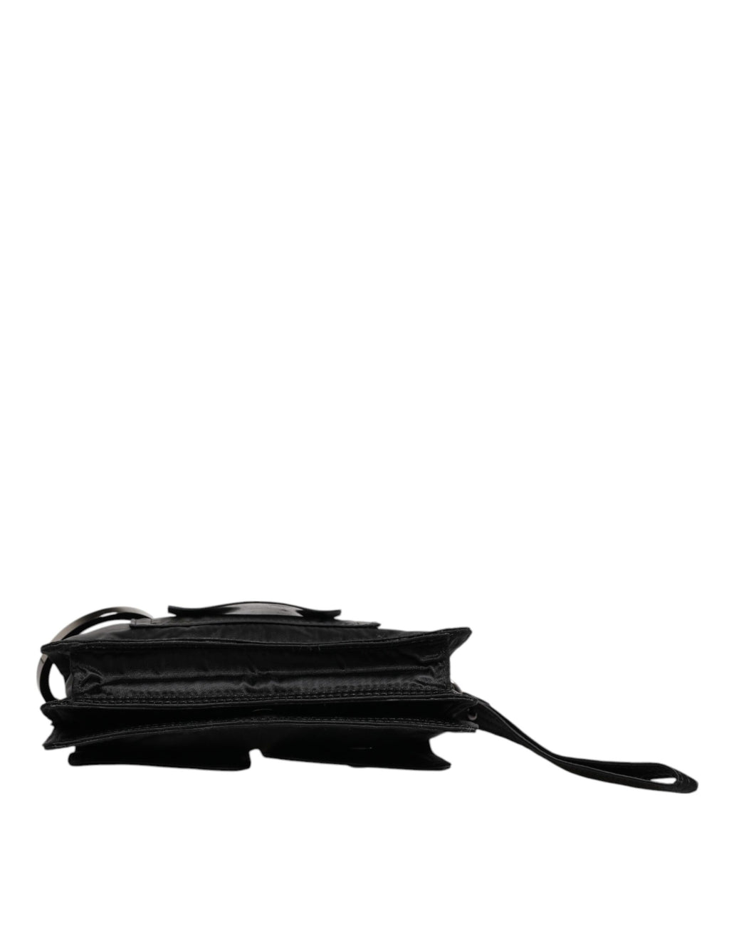 Dolce &amp; Gabbana – Zweiwege-Clutch aus schwarzem Stoff mit Logo