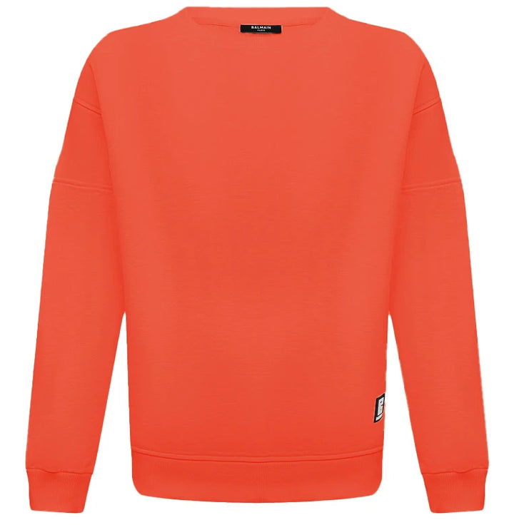 Balmain Sweatshirts Orange Man
