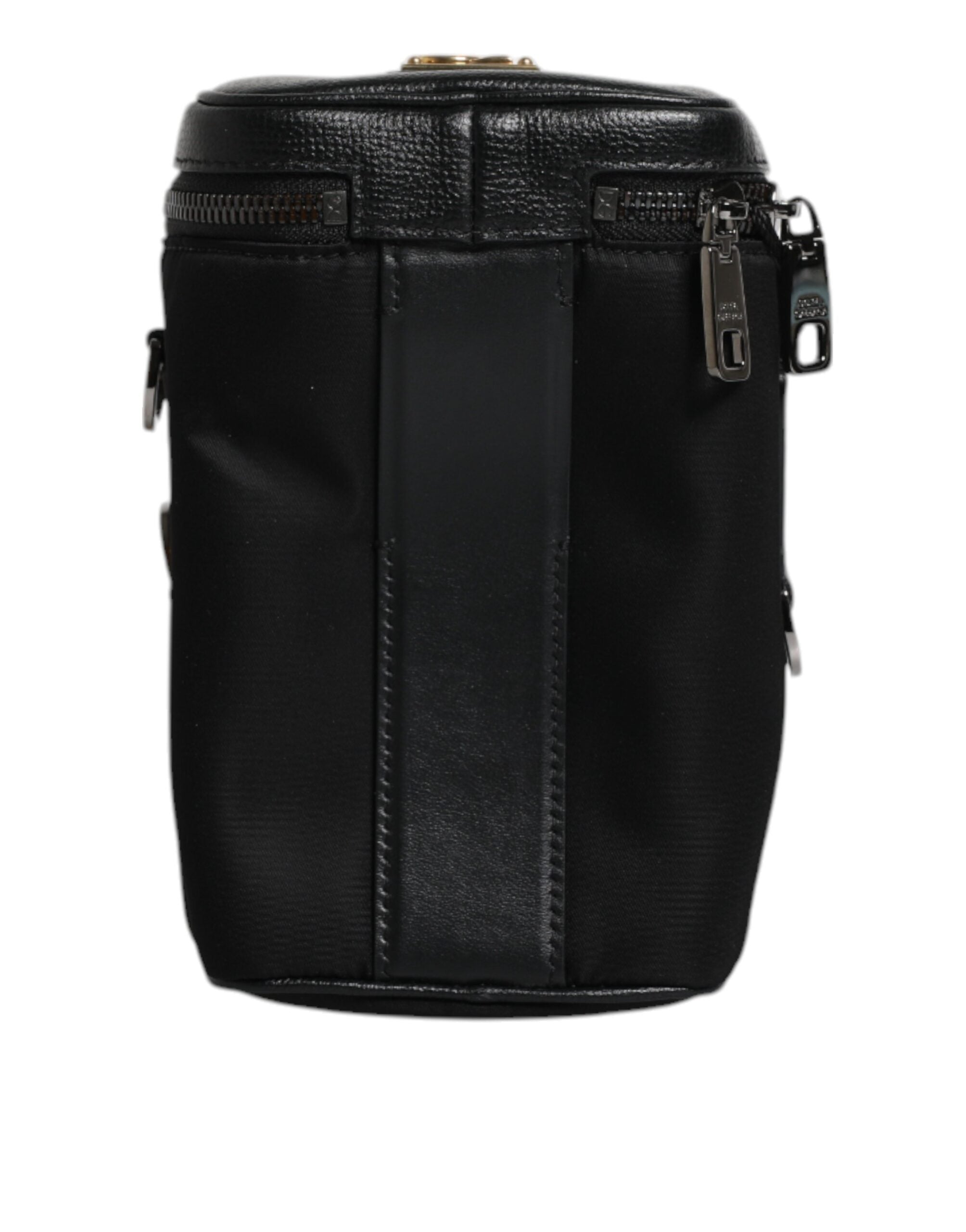 Dolce &amp; Gabbana – Schwarze Umhängetasche aus Leder mit Logo