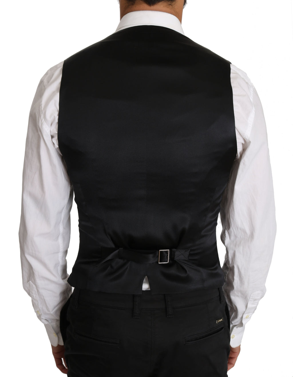 Dolce &amp; Gabbana – Elegante, zweireihige Weste aus schmaler Wolle