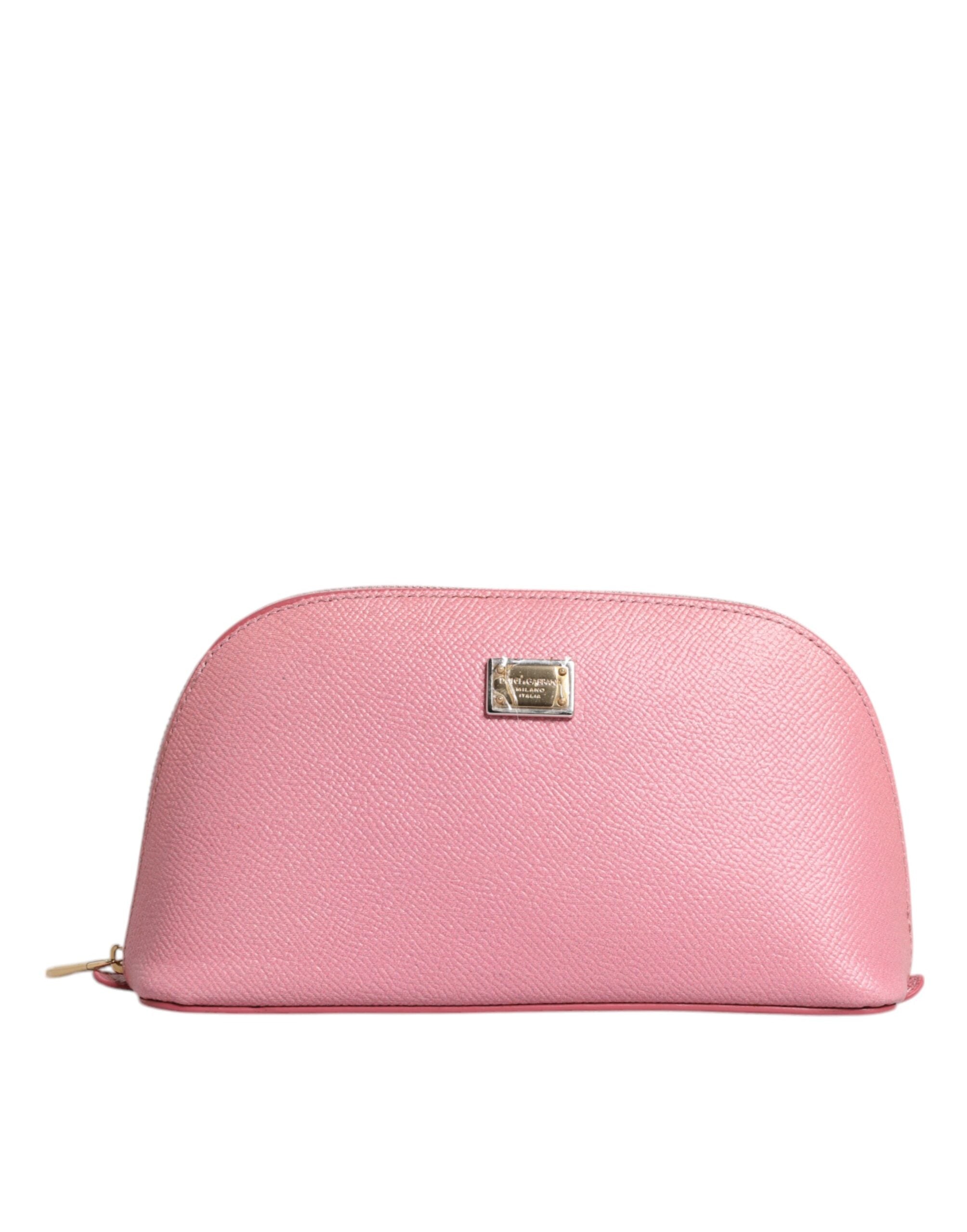 Dolce &amp; Gabbana – Handtasche mit Reißverschluss und DG-Logo in Rosa