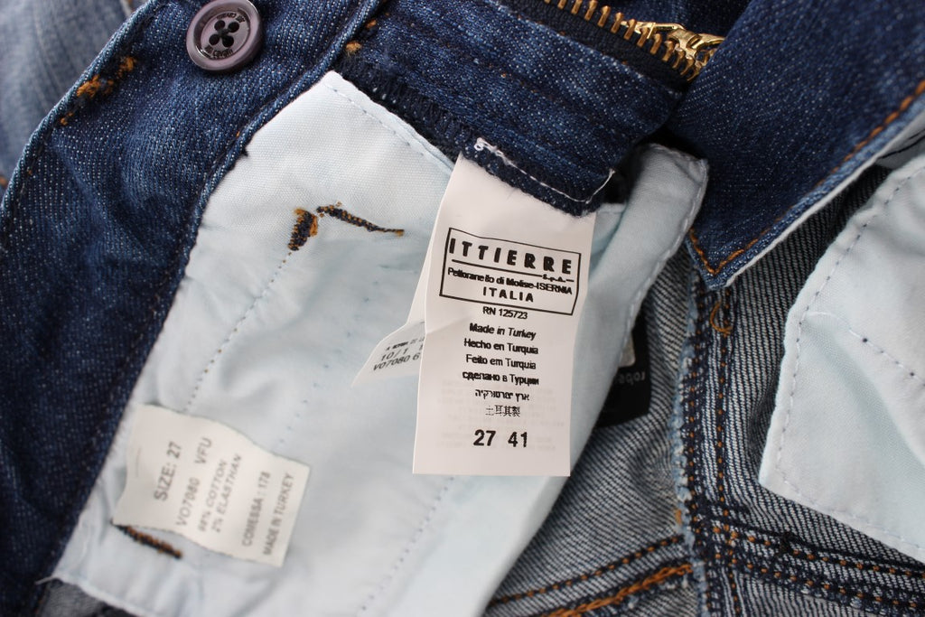 Cavalli Chic Bootcut-Jeans in blauer Waschung