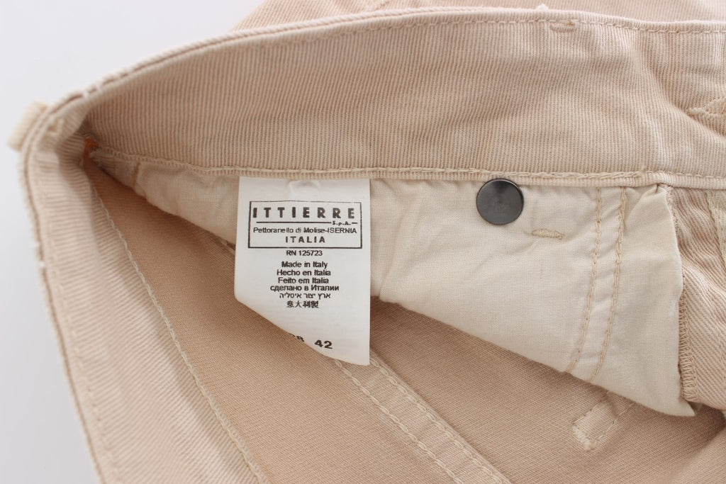 Cavalli Beige Slim Fit Jeans aus Baumwollstretch
