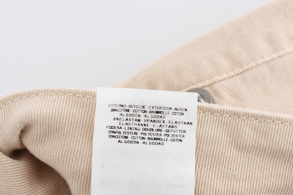 Cavalli Beige Slim Fit Jeans aus Baumwollstretch