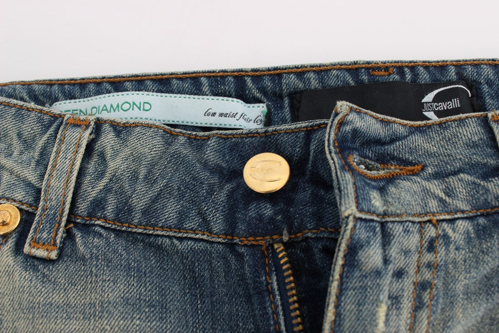 Cavalli – Sleek Flair Leg – Niedrig taillierter Denim