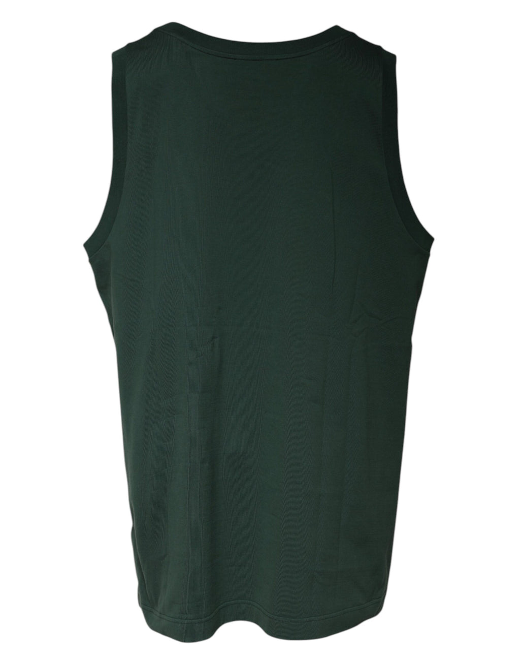 Dolce &amp; Gabbana Grünes ärmelloses Tank-T-Shirt mit Rundhalsausschnitt in DG
