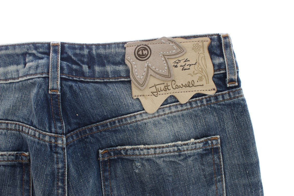 Cavalli – Elegante Flare-Fit-Jeans in Blau
