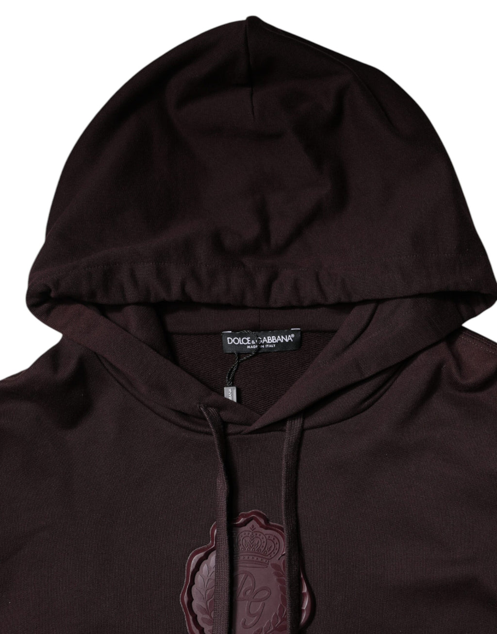 Dolce &amp; Gabbana Braunes Herren-Sweatshirt mit Kapuze aus Baumwolle