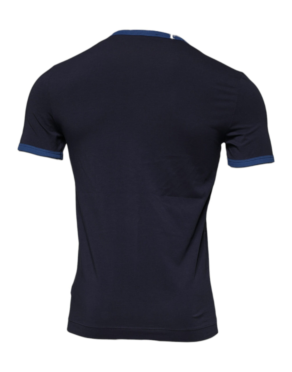 Dolce &amp; Gabbana – Blaues Unterwäsche-T-Shirt mit Rundhalsausschnitt aus Baumwollstretch
