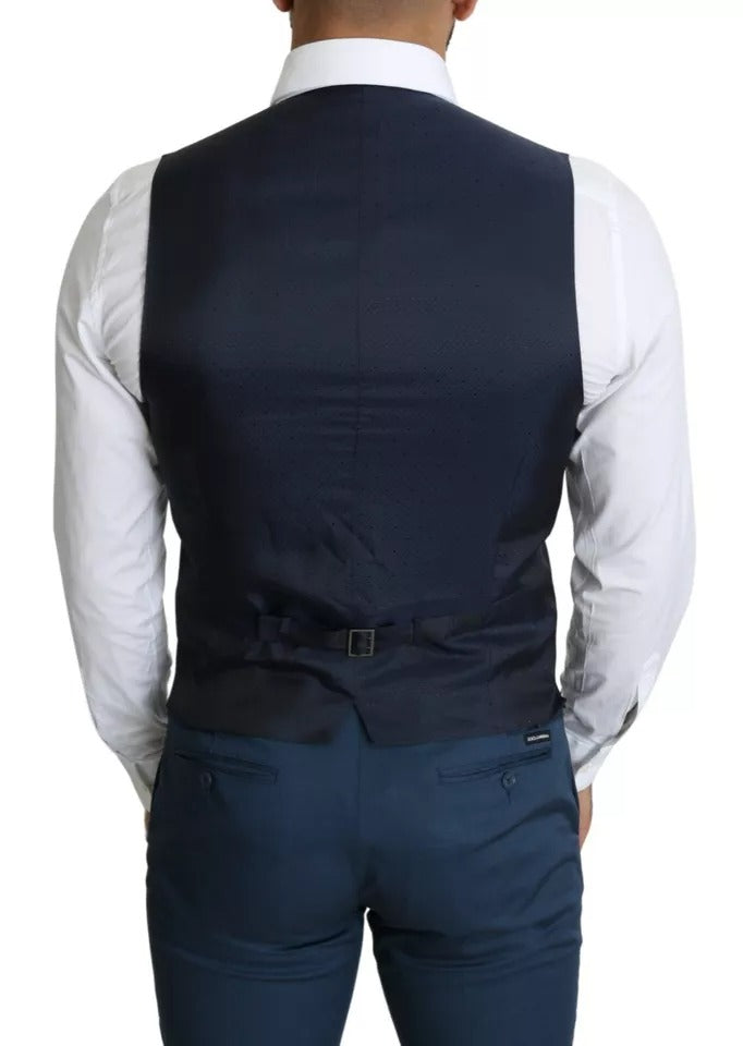 Dolce &amp; Gabbana Marineblaue Weste für formelle Anlässe für Herren