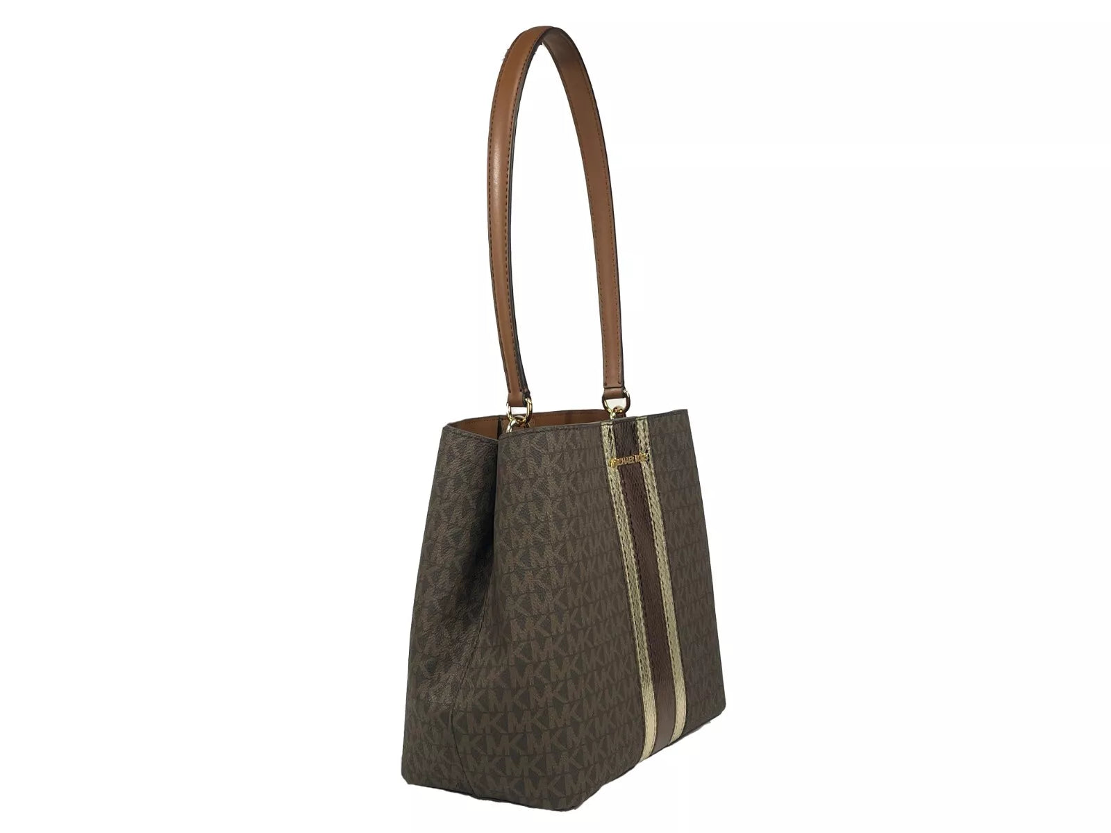 Michael Kors Medium Pratt Bucket Umhängetasche Braun