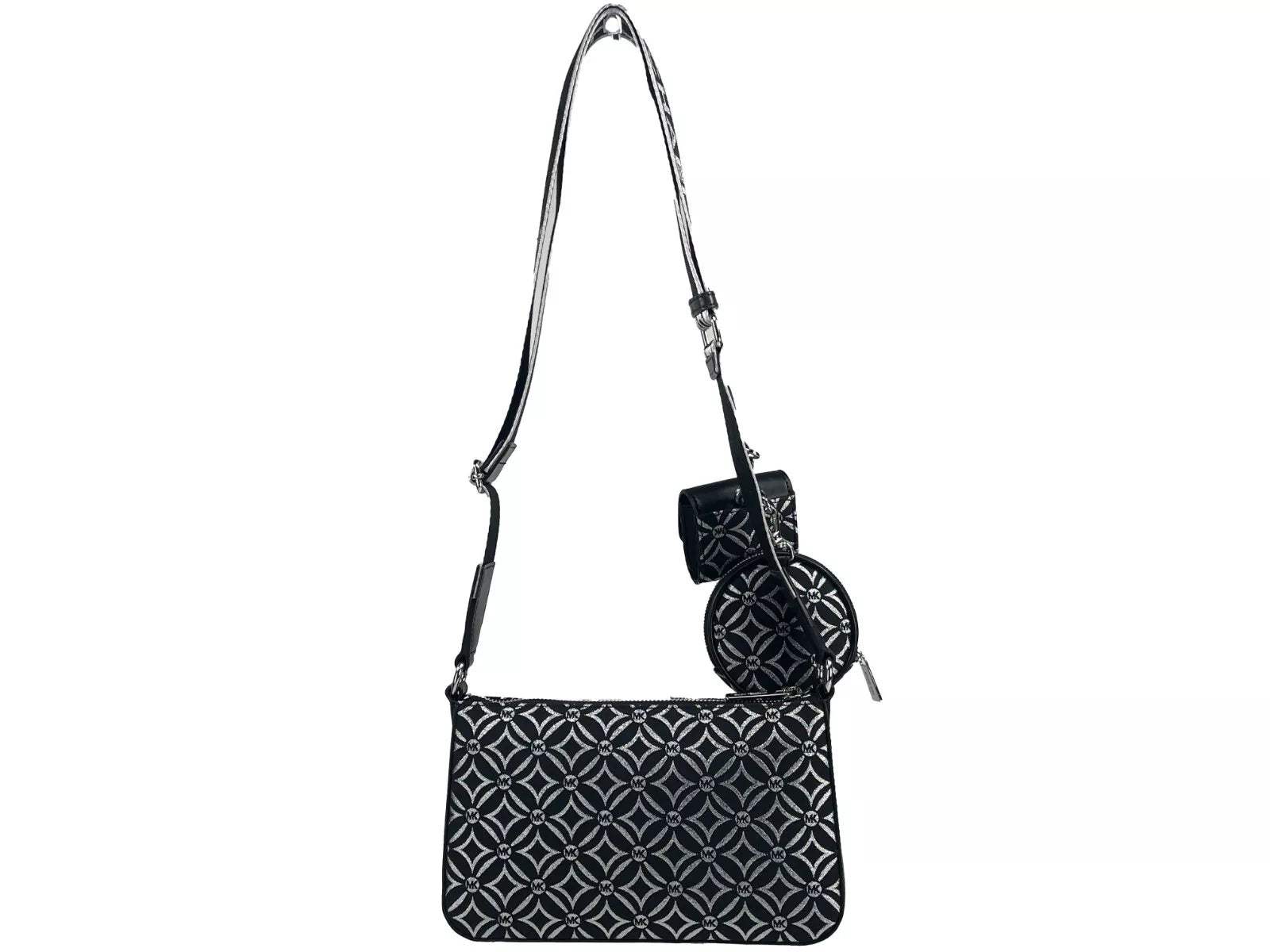 Michael Kors Crossbody Tech Attachment Bag Geldbörse Schwarz