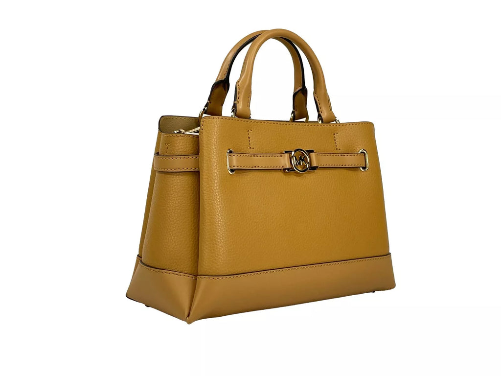 Michael Kors Reed Kleine Umhängetasche aus Leder mit Gürtel Braun