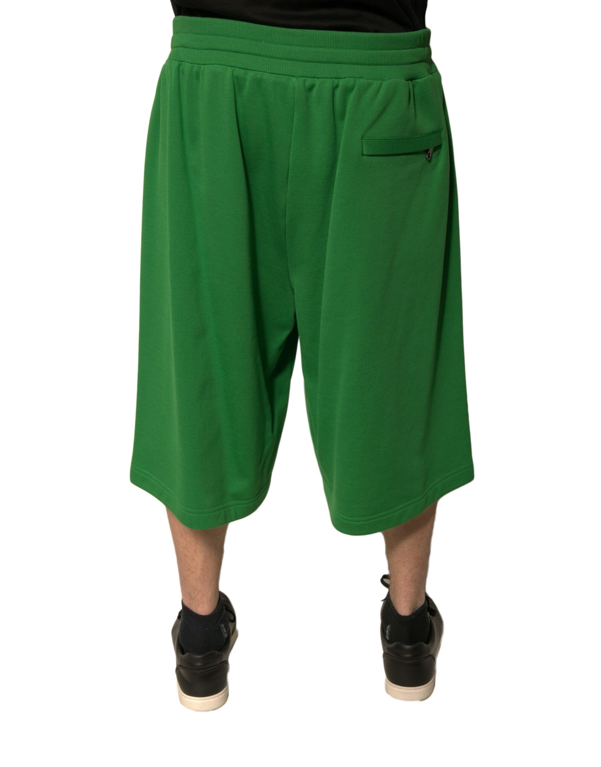 Dolce &amp; Gabbana Grüne Bermudashorts aus Baumwollmischung für Herren