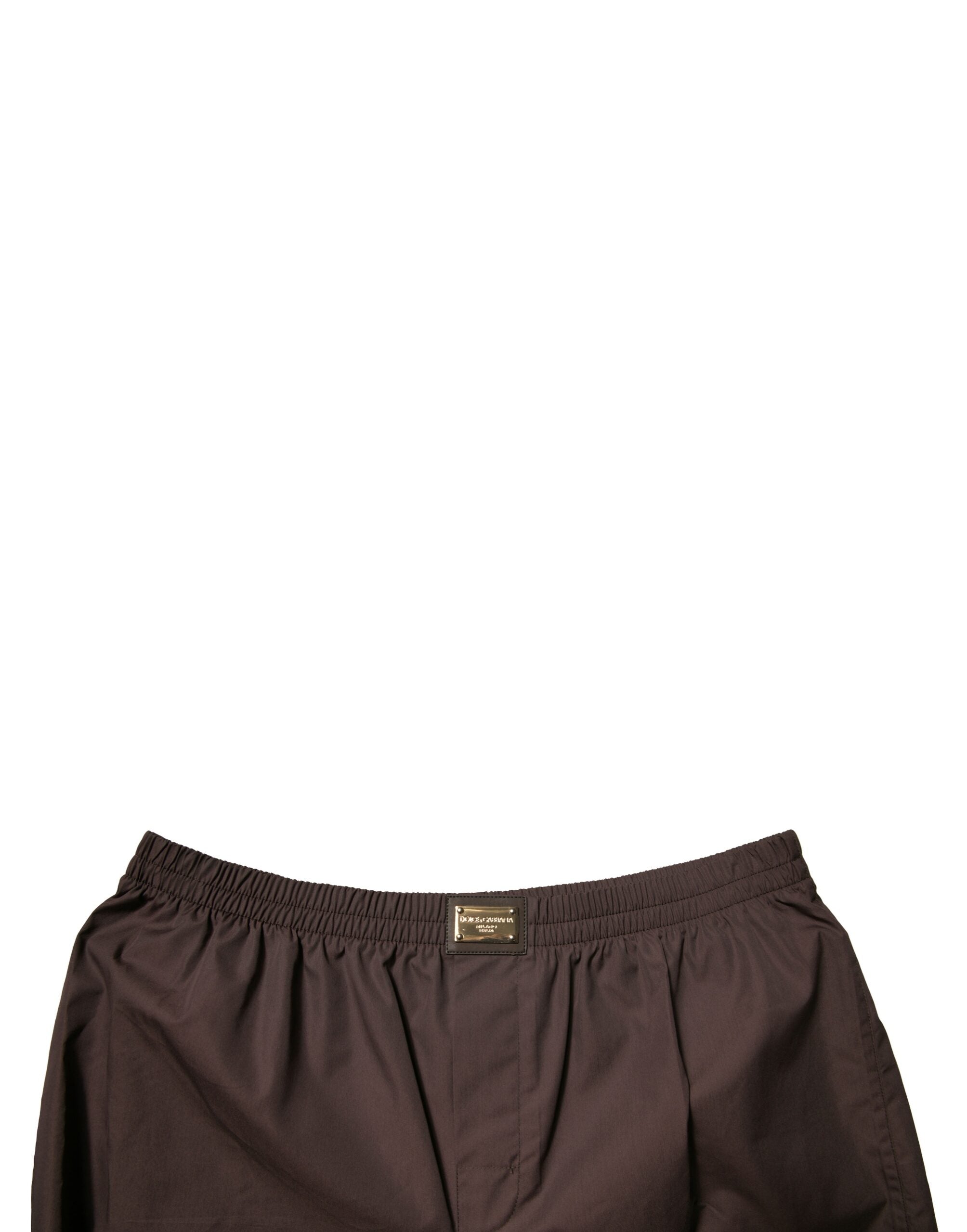 Dolce &amp; Gabbana Braune Shorts aus Baumwollmischung für Herren mit mittlerer Taille