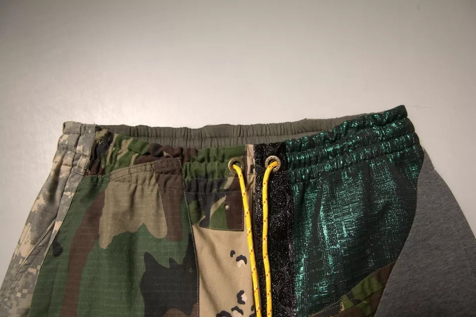 Dolce &amp; Gabbana – Mehrfarbige Jogginghose aus Baumwolle mit Patchwork-Muster