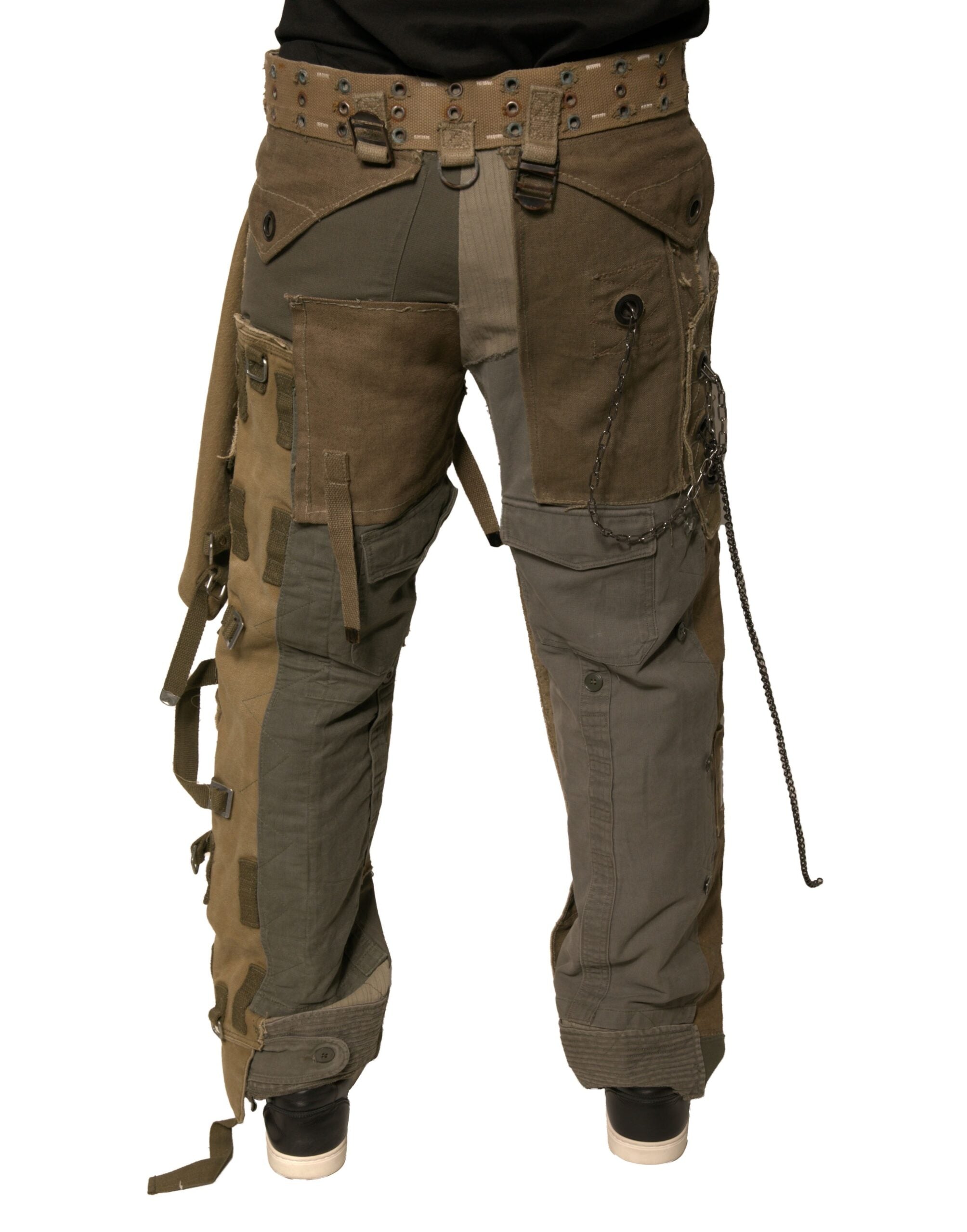 Dolce &amp; Gabbana – Mehrfarbige, rekonstruierte Flight-Cargohose