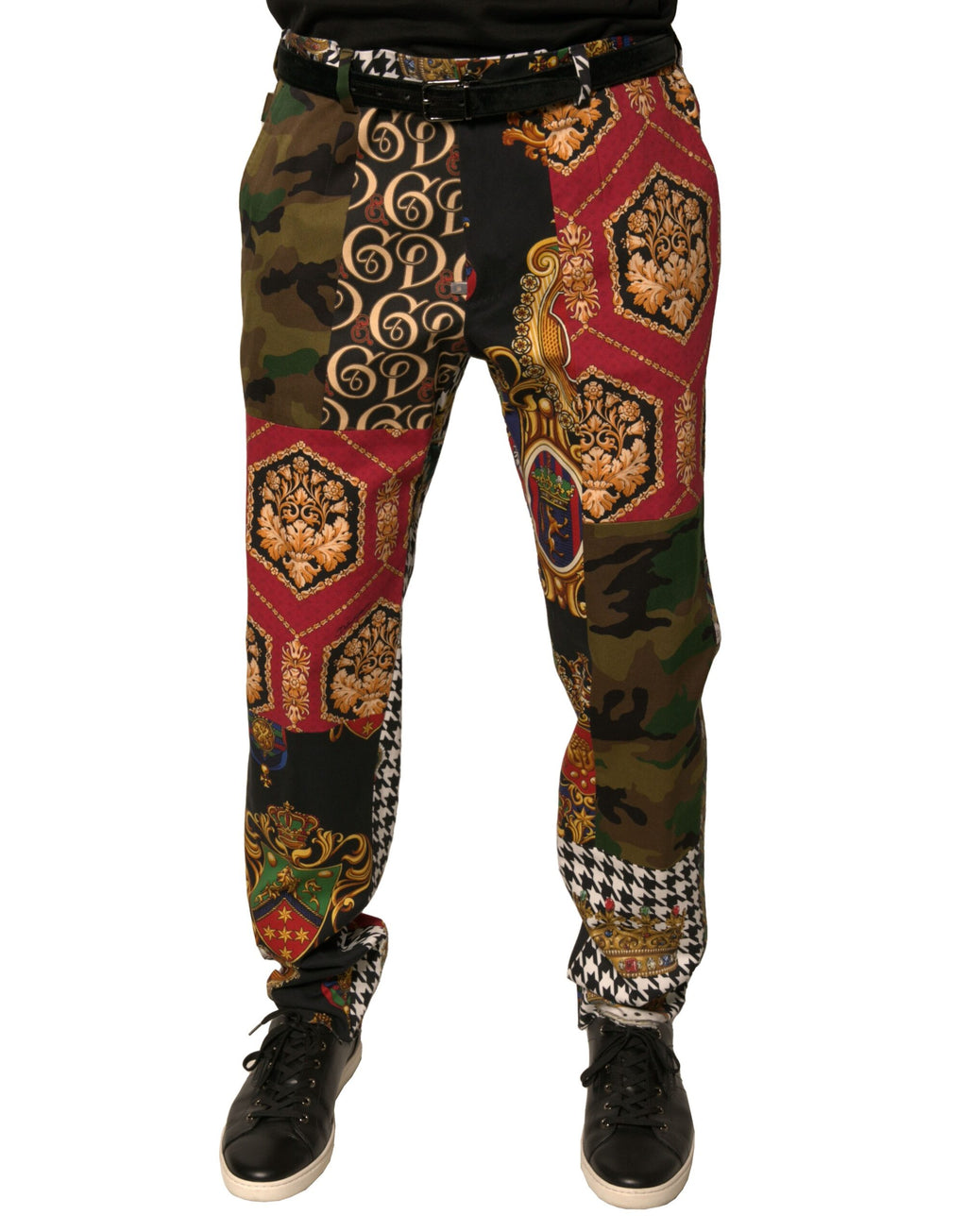 Dolce &amp; Gabbana Mehrfarbige Patchwork-Anzughose für Herren