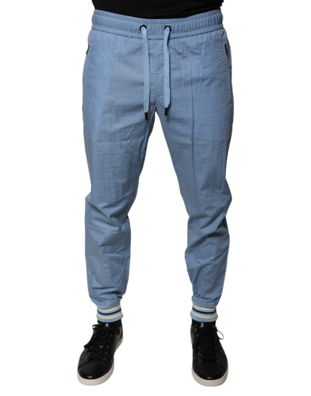 Dolce &amp; Gabbana – Blaue Jogginghose aus Baumwolle