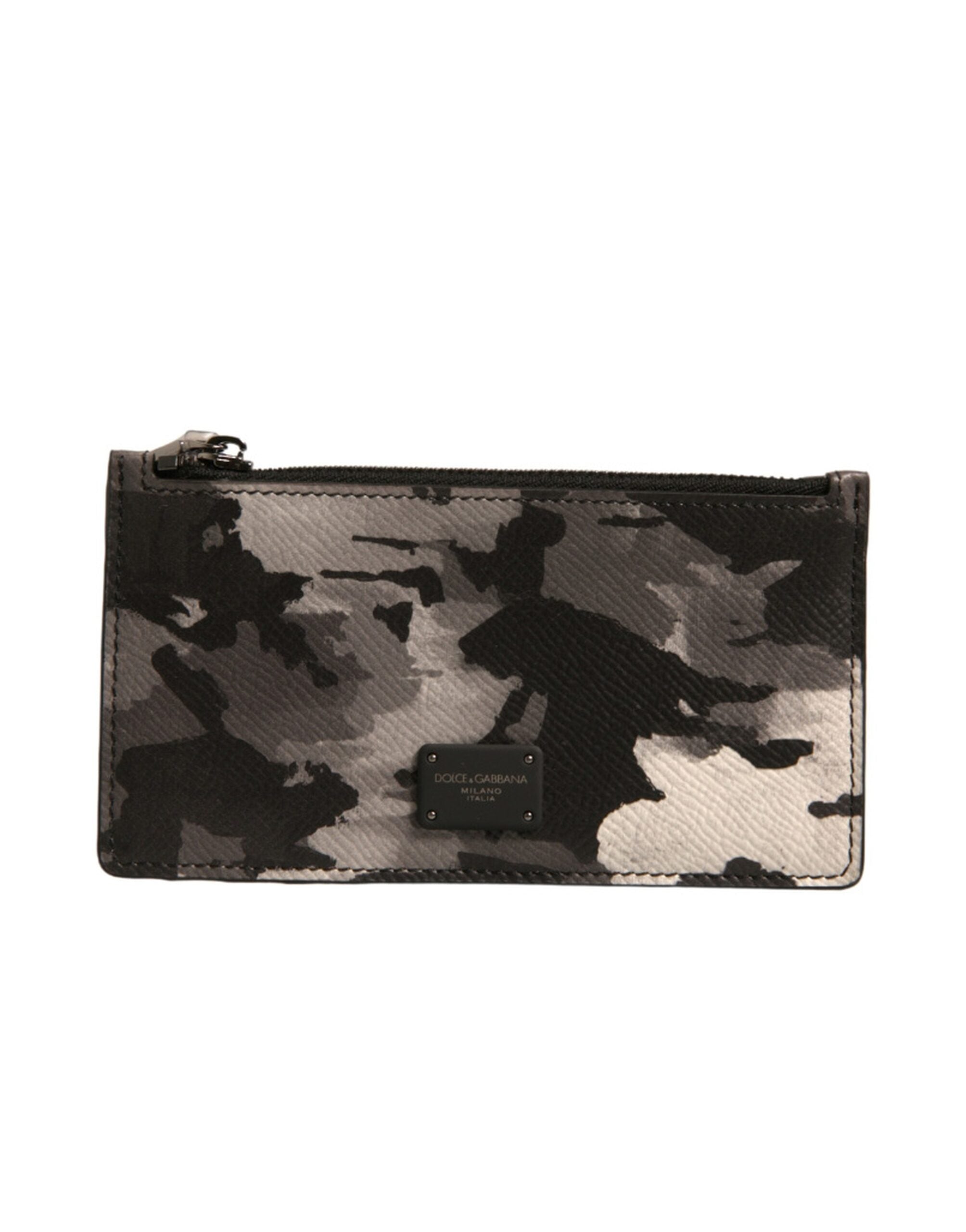 Dolce &amp; Gabbana – Geldbörse mit mehrfarbigem Camouflage-Logo