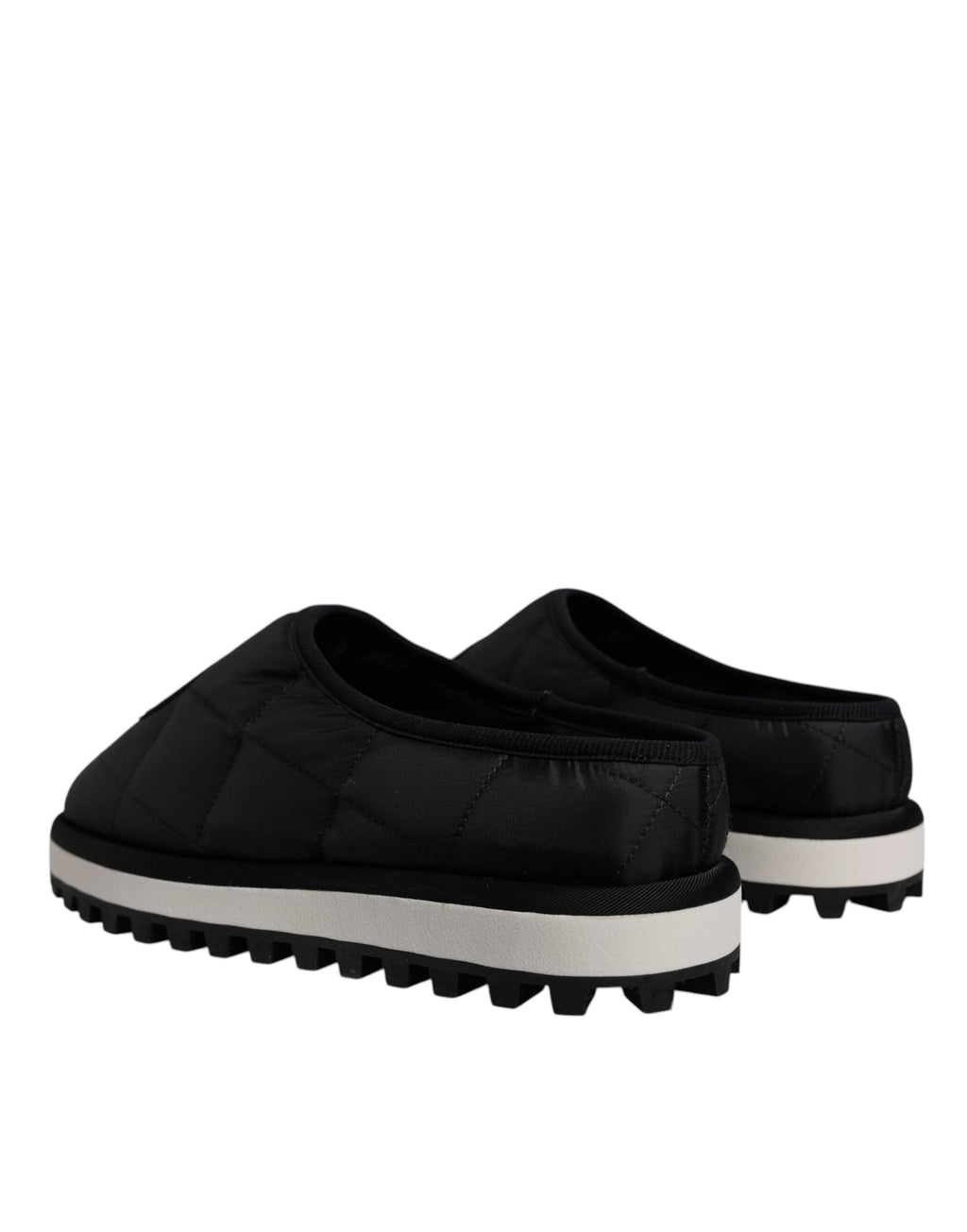Dolce &amp; Gabbana – Sandalen mit gestepptem Logo-Patch aus schwarzem Nylon