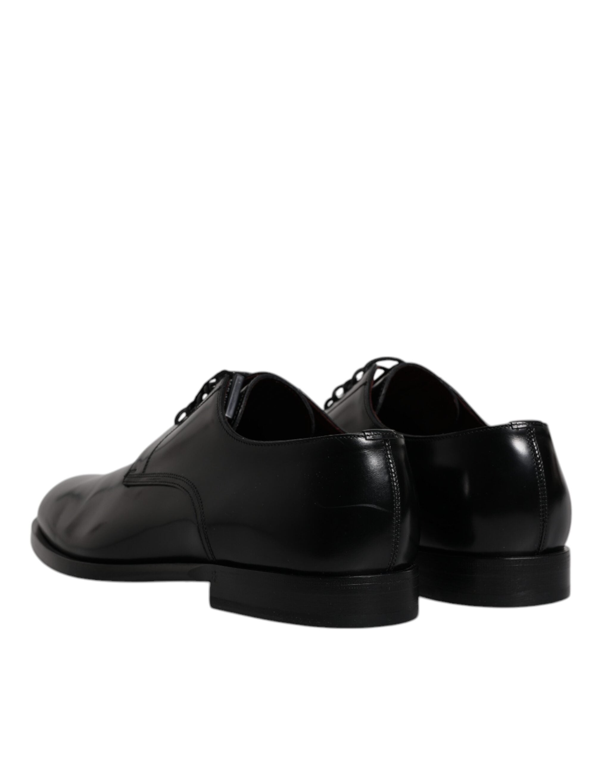 Dolce &amp; Gabbana – Derby-Schnürschuhe aus schwarzem Kalbsleder mit Schnürung