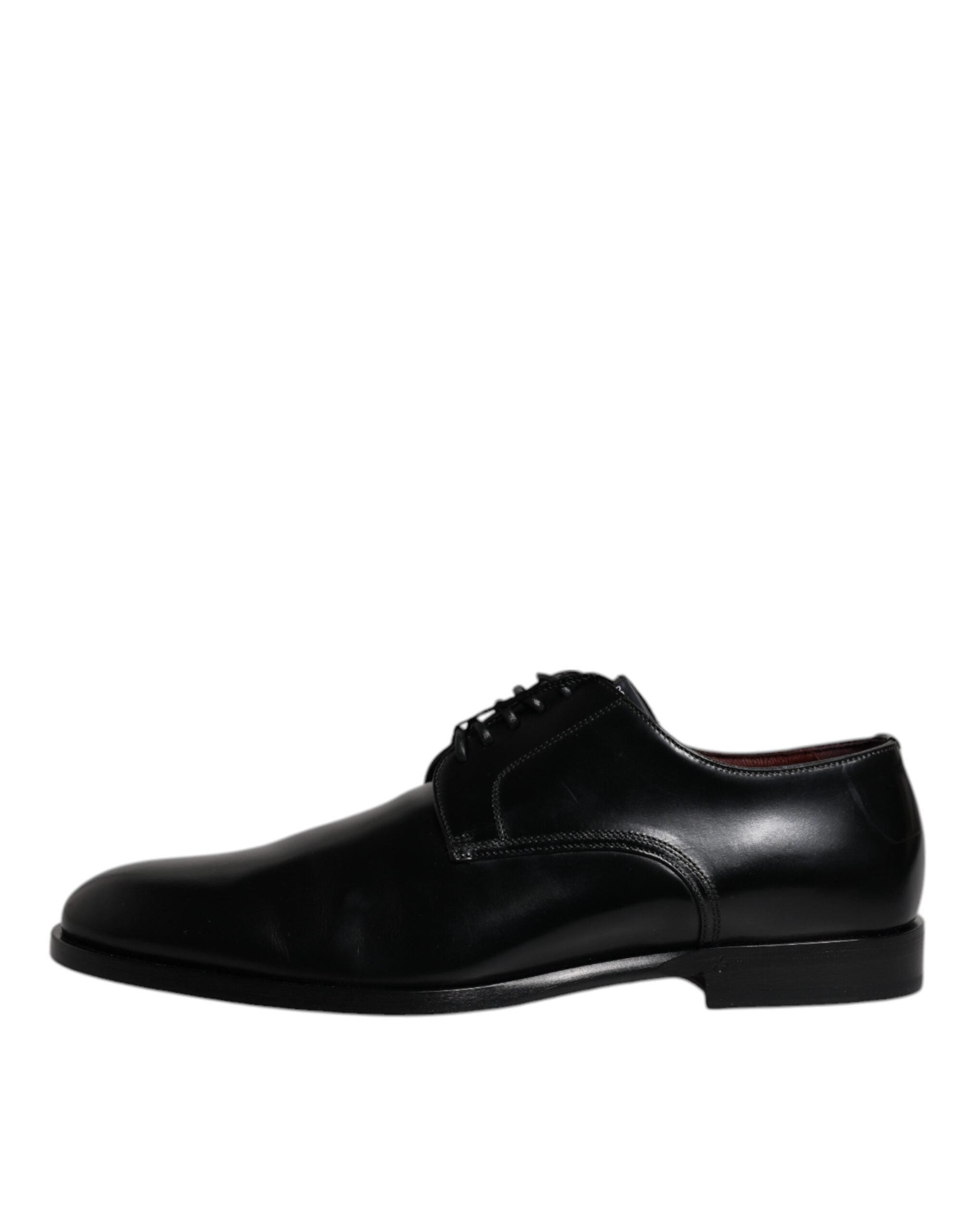 Dolce &amp; Gabbana – Derby-Schnürschuhe aus schwarzem Kalbsleder mit Schnürung