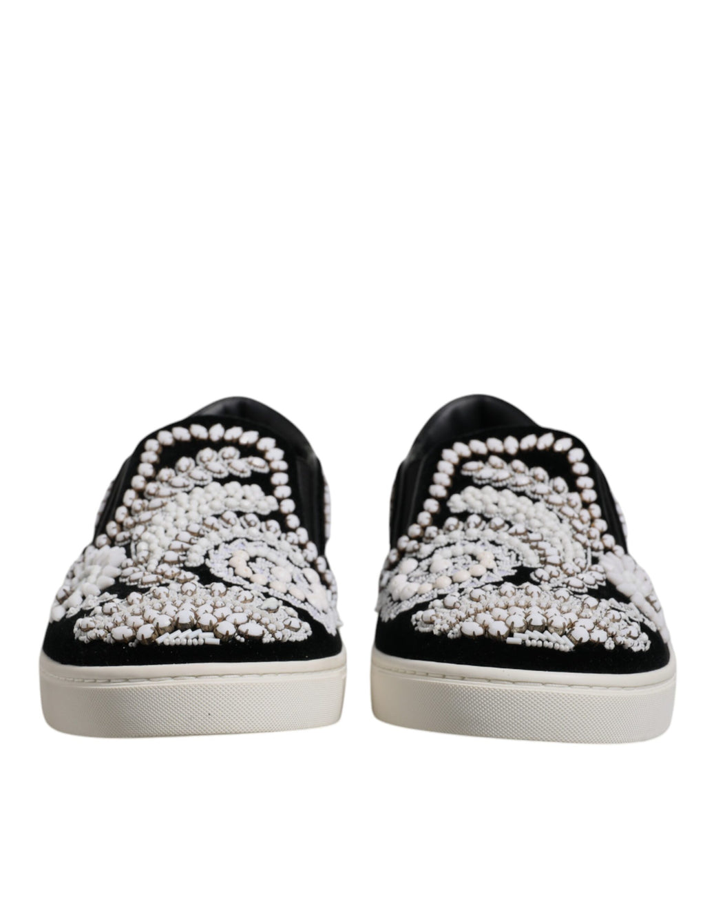 Dolce &amp; Gabbana – London – Schwarze Slipper mit Verzierung für Herren