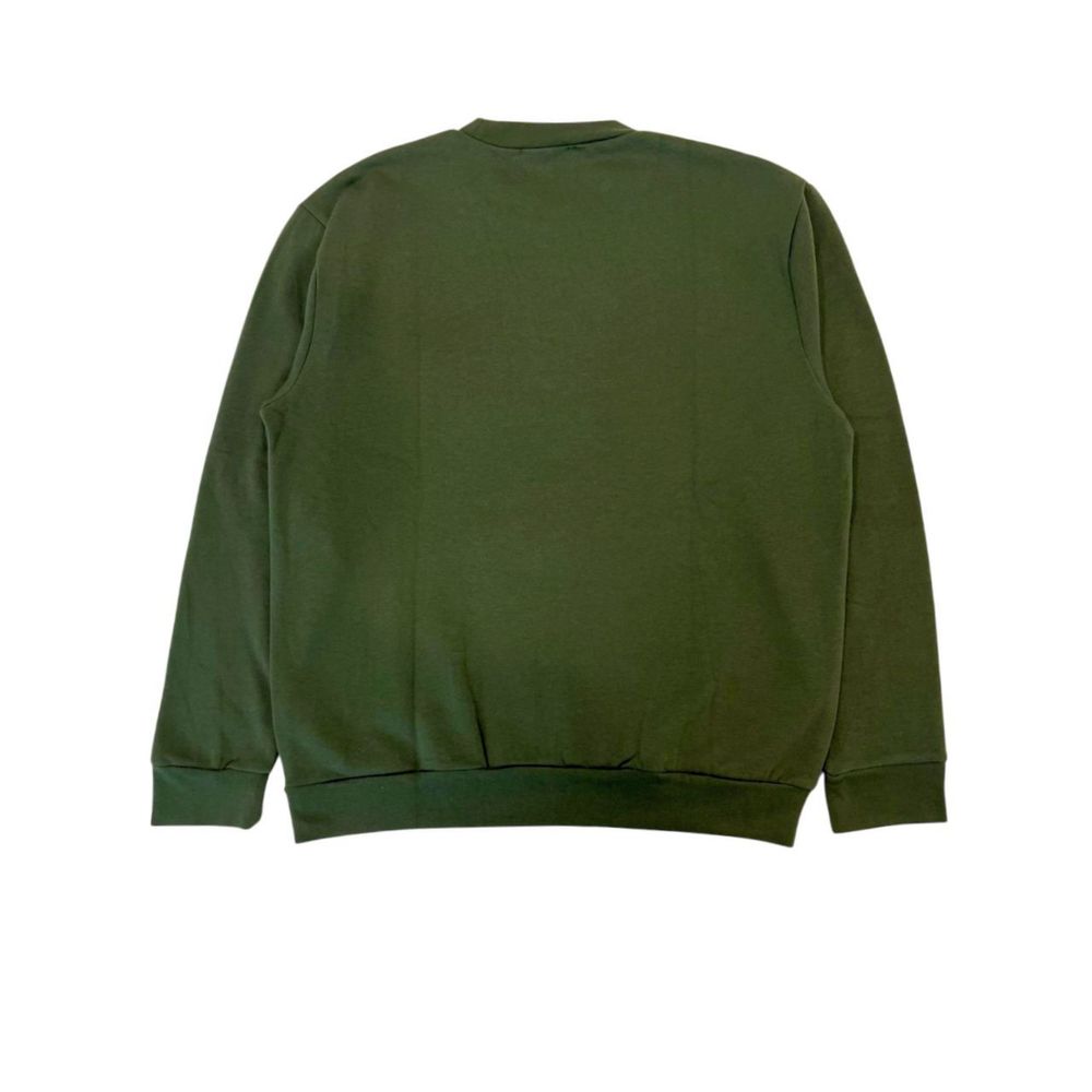 Cavalli Class Green Cotton Men Sweater