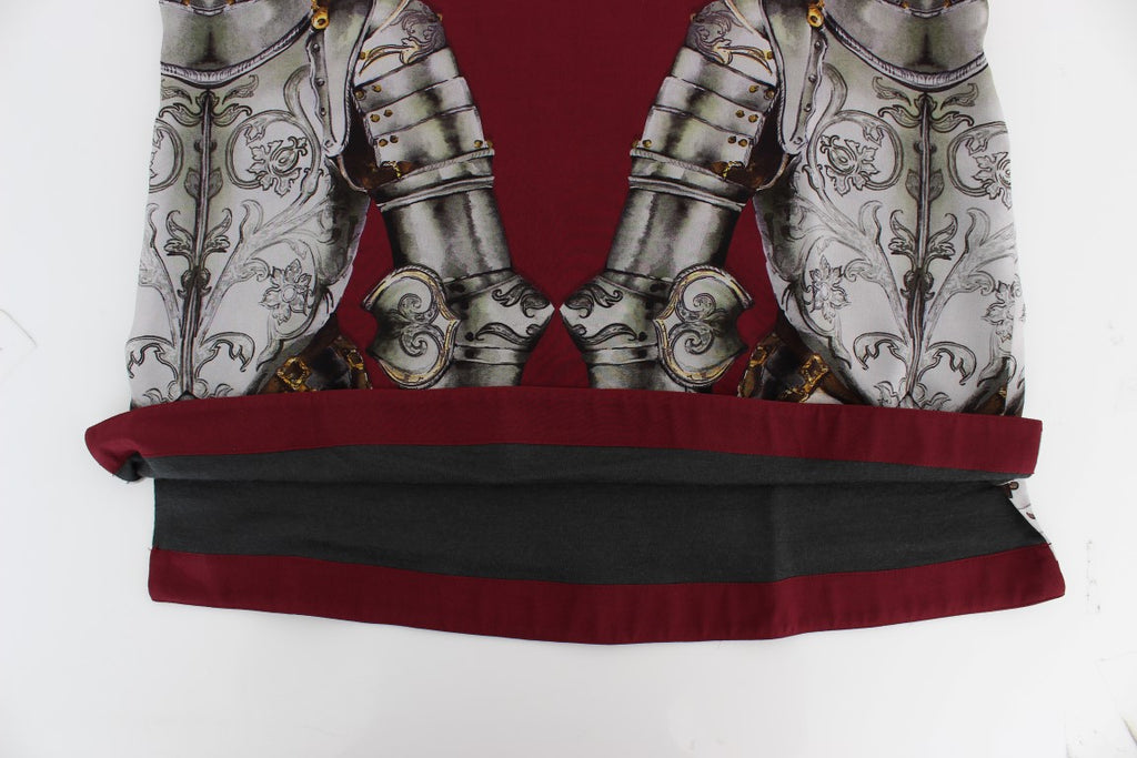 Dolce &amp; Gabbana Enchanted Sicily Seidenbluse mit Ritter-Print