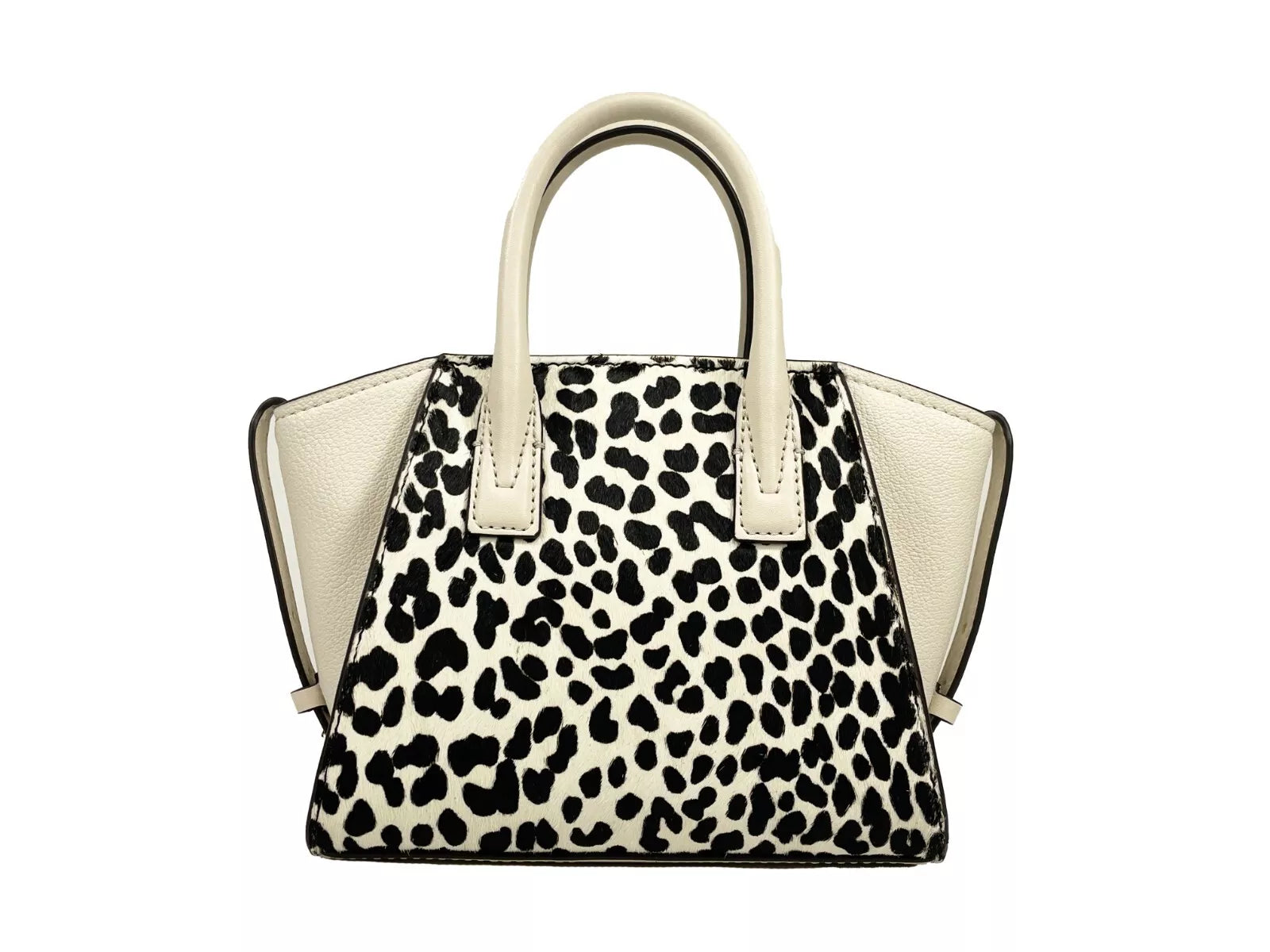 Michael Kors Avril XS Umhängetasche mit Gepardenmuster, Creme