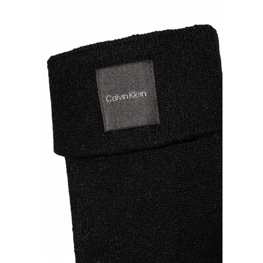 Calvin Klein – Schwarze Kaschmirhandschuhe