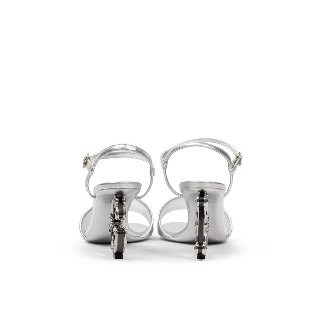 Dolce &amp; Gabbana Graue Ledersandale
