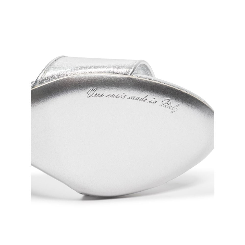 Dolce &amp; Gabbana Graue Ledersandale