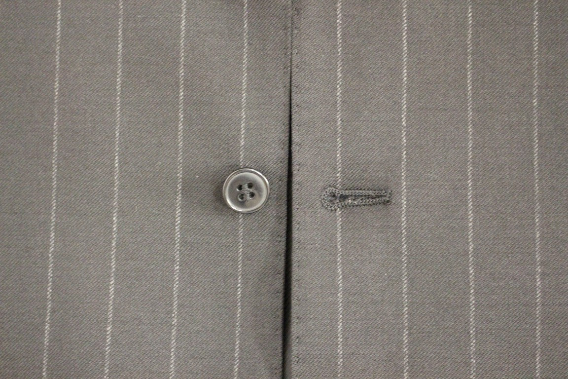 Dolce &amp; Gabbana Elegante schwarz gestreifte Wollweste