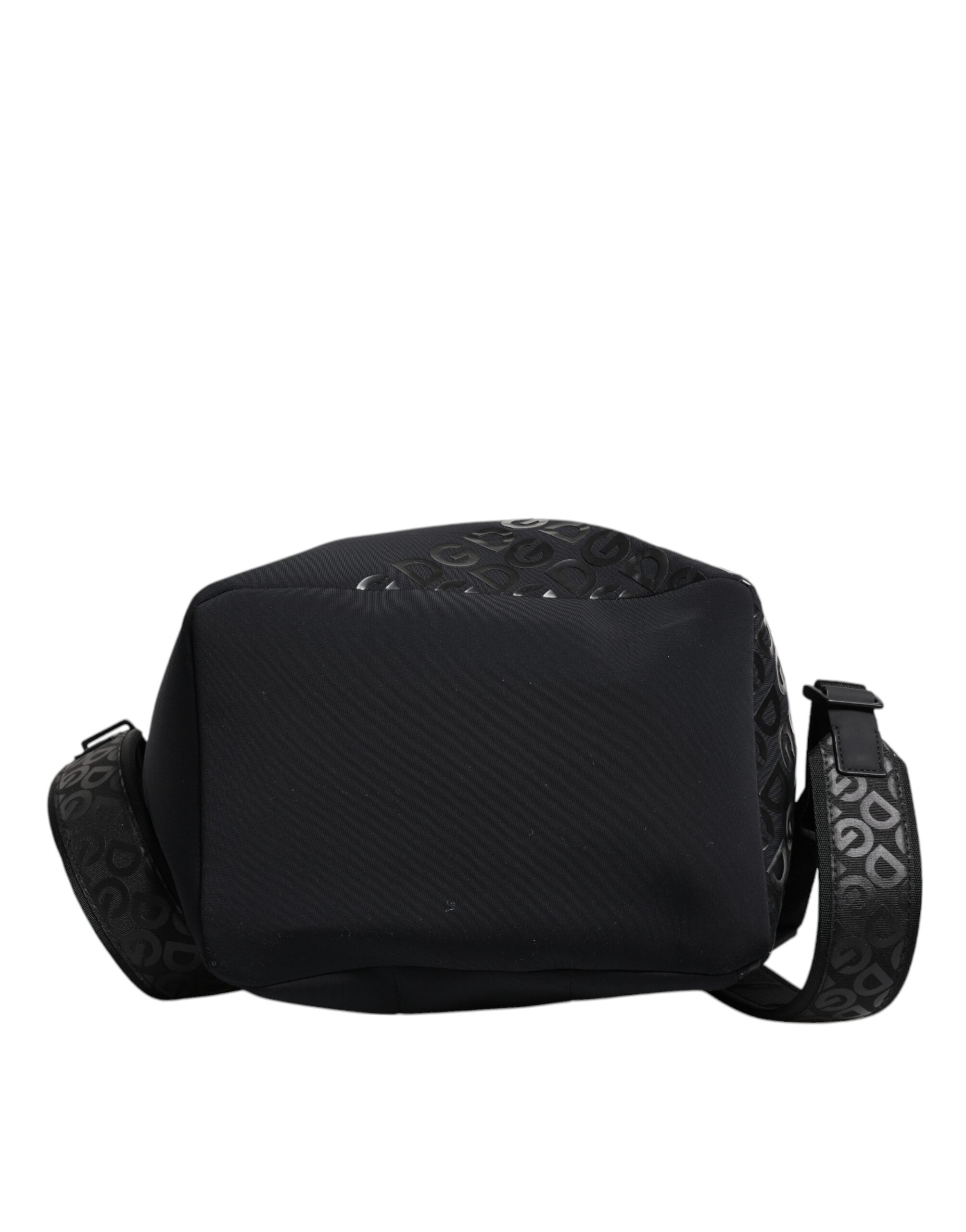 Dolce &amp; Gabbana – Schulrucksack aus Neopren und Nylon mit DG-Logo, Schwarz