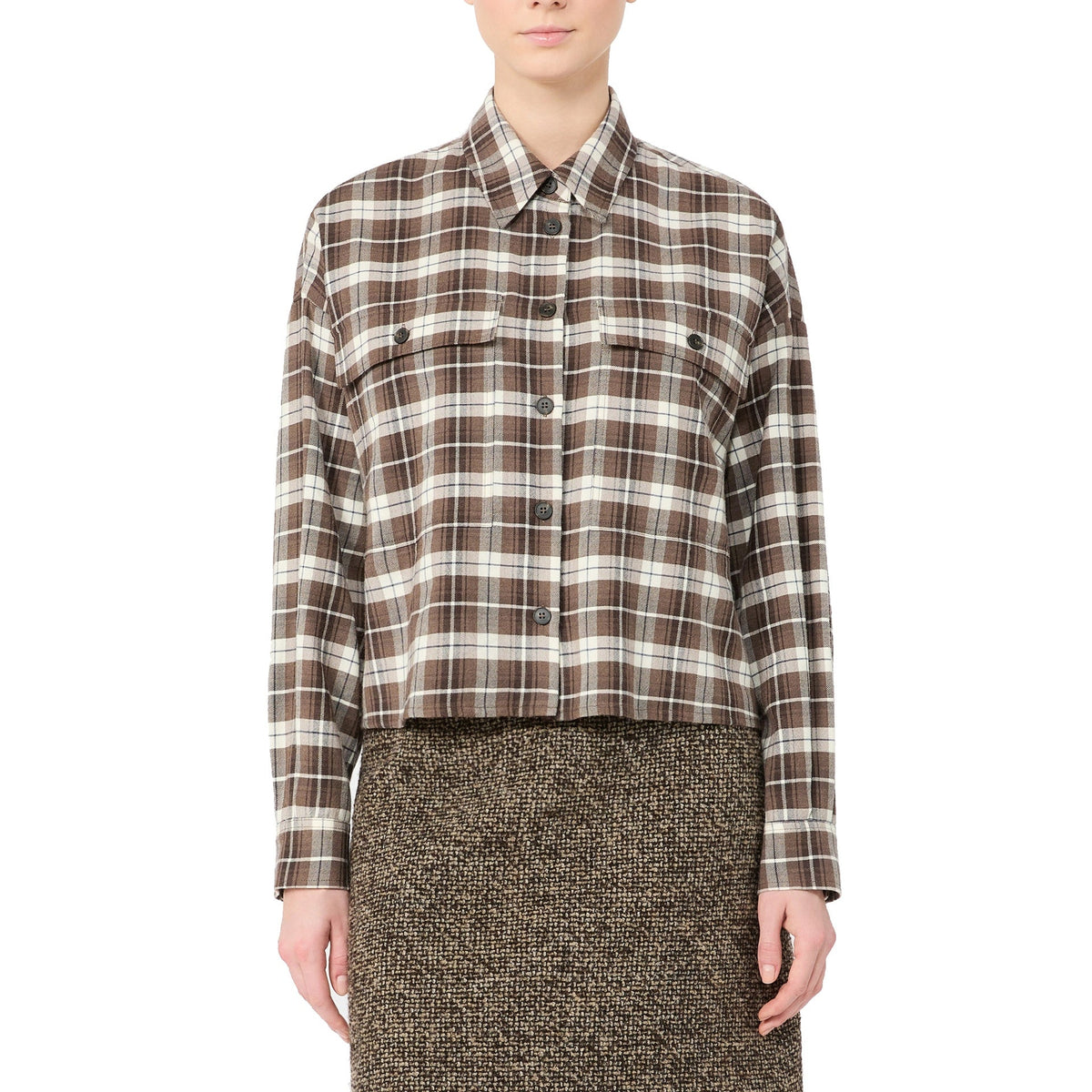 Max Mara Weekend Plaid Flannel Shirt