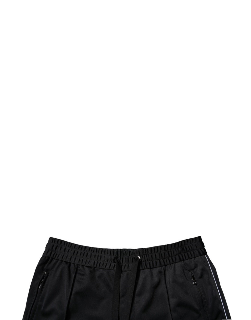 Dolce &amp; Gabbana Schwarze Bermudashorts aus Polyester mit mittlerer Taille für Herren