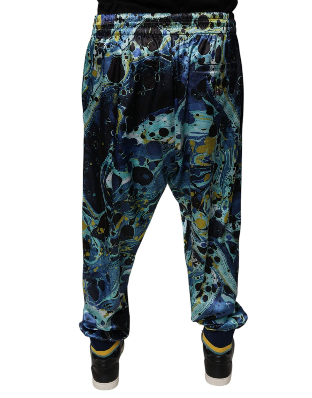 Dolce &amp; Gabbana – Jogginghose mit mehrfarbigem Marmor-Print für Herren