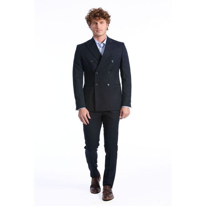 Baldinini Trend Blauer Wollanzug
