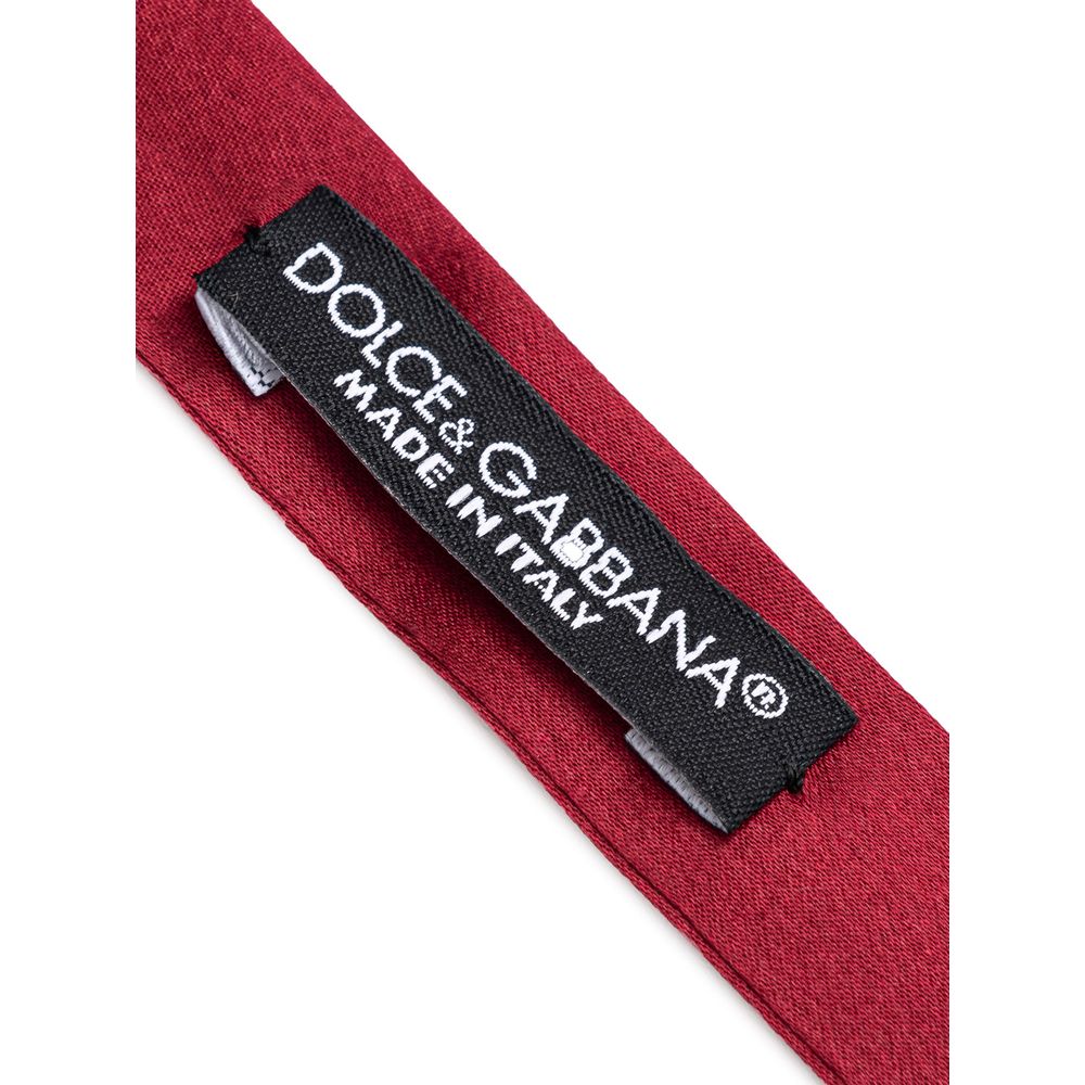 Dolce &amp; Gabbana Rote Seidenkrawatten und Fliegen