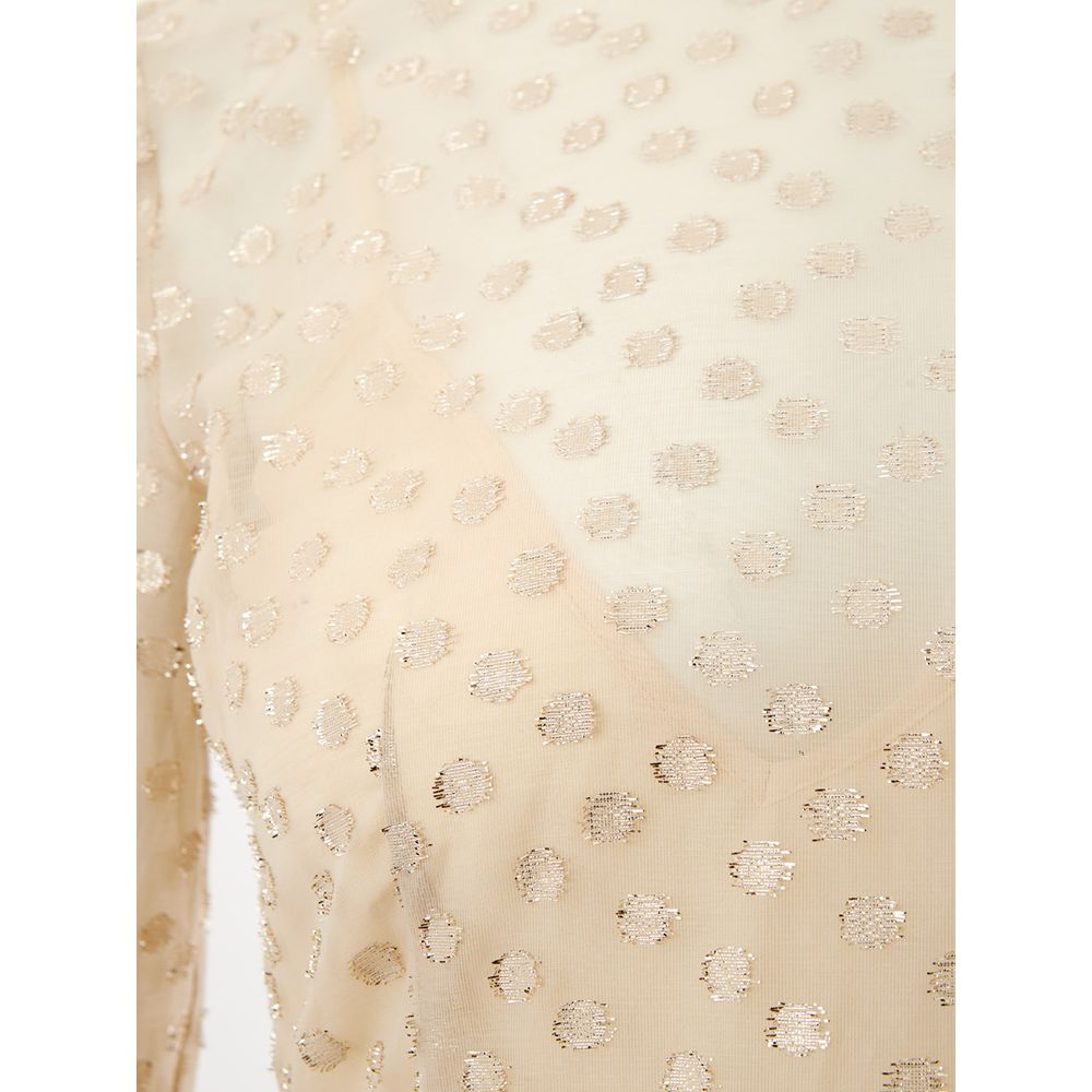 Beigefarbenes, elegantes Kleid aus Baumwolle von Lardini