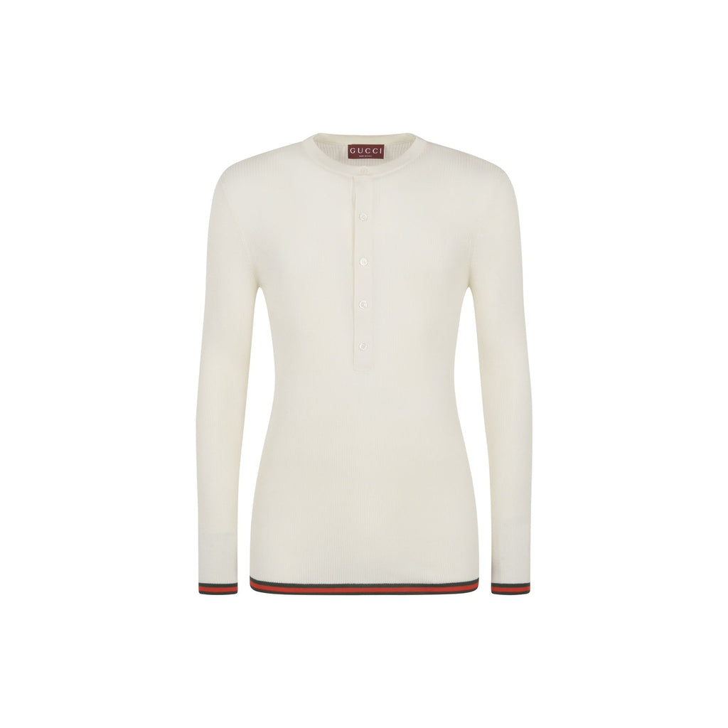 Gucci Ribbed-Knit Silk T-Shirt – Siebentaschen