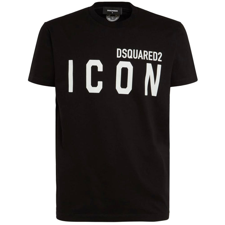 Dsquared² Schwarzes Baumwoll-T-Shirt
