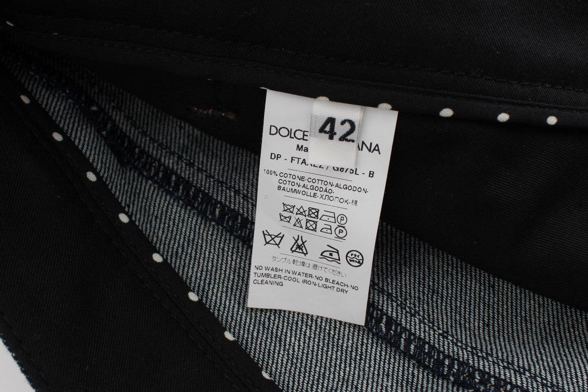 Bestickte Capri-Jeans von Dolce &amp; Gabbana für elegantes Styling