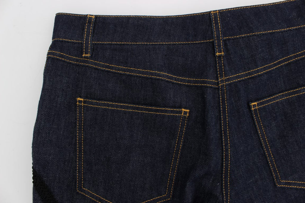 Bestickte Capri-Jeans von Dolce &amp; Gabbana für elegantes Styling