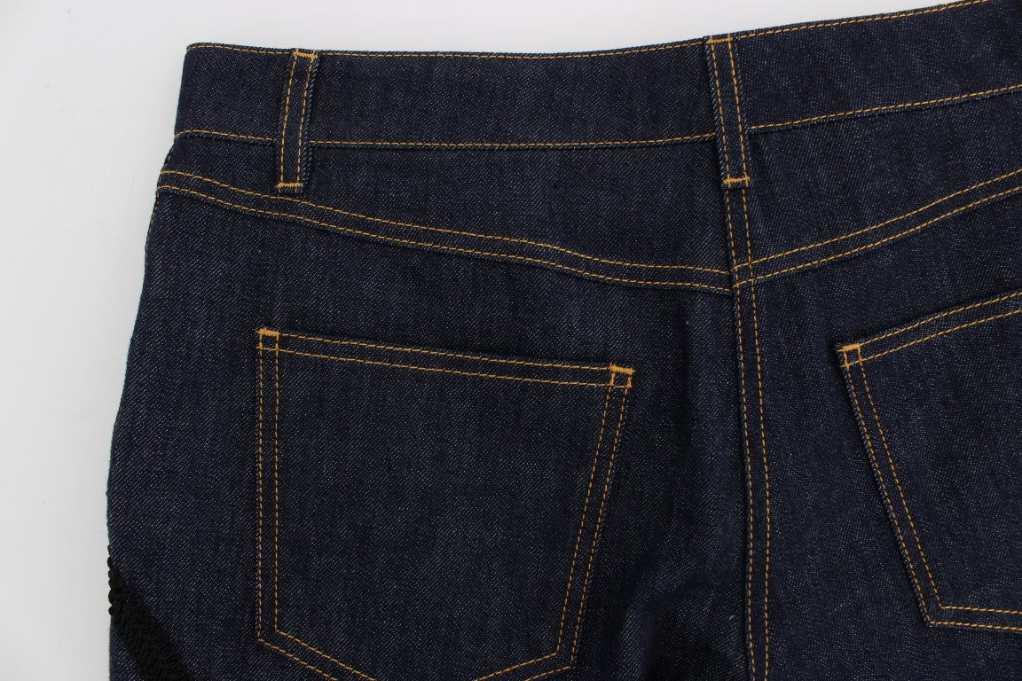 Bestickte Capri-Jeans von Dolce &amp; Gabbana für elegantes Styling
