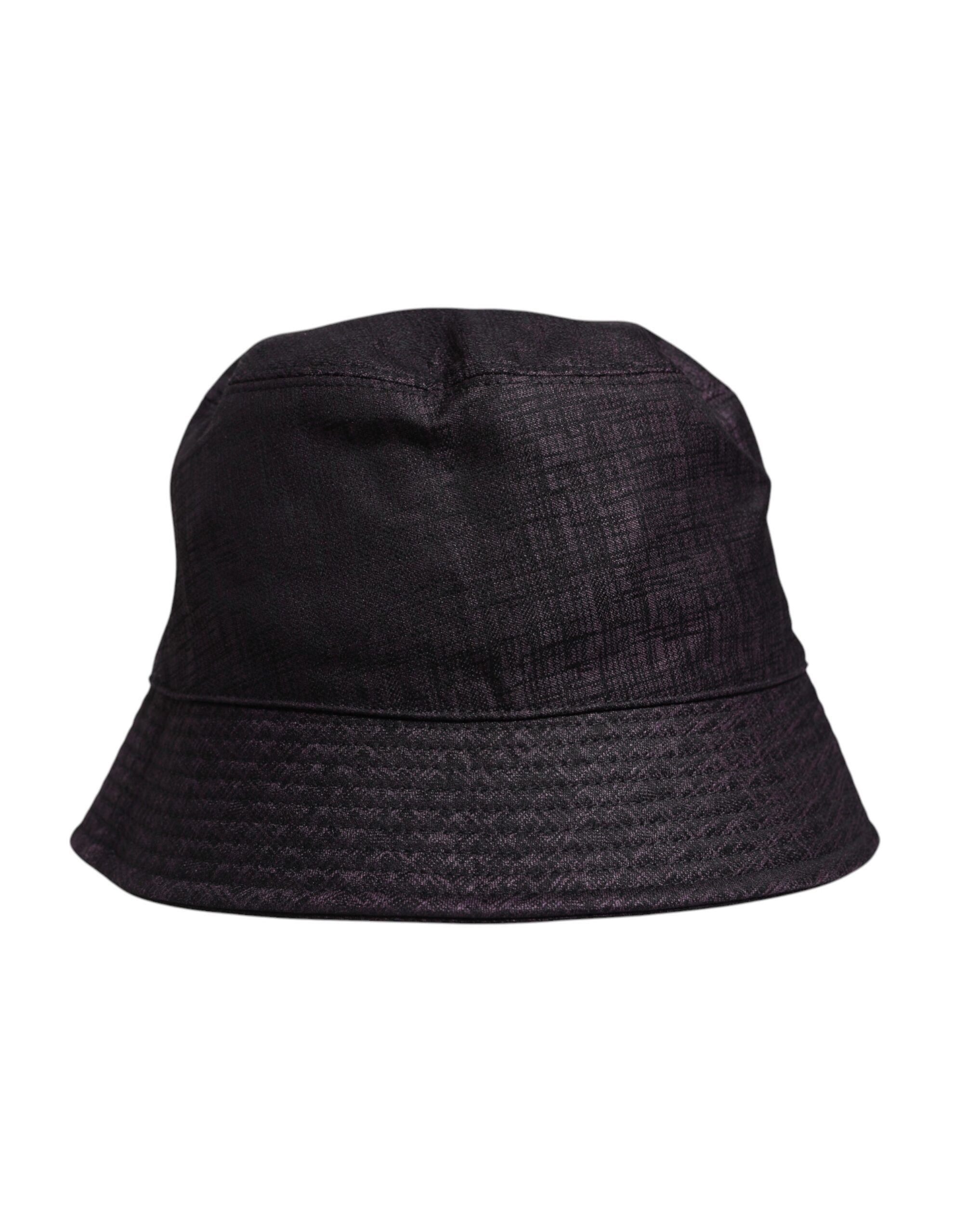 Dolce &amp; Gabbana – Schwarzer Nylon-Fischerhut mit breiter Krempe
